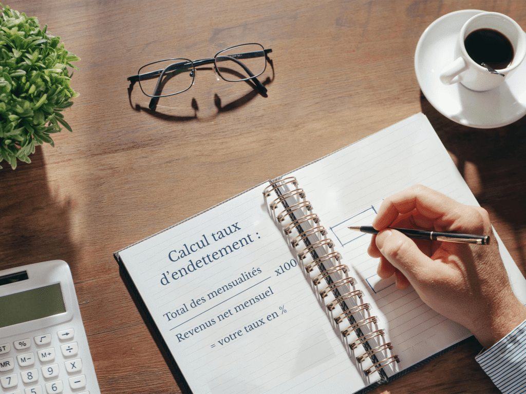 Explication formule calcul taux d'endettement